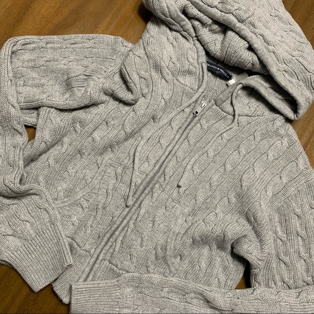 Brandy Melville Grey Crystal Hoodie